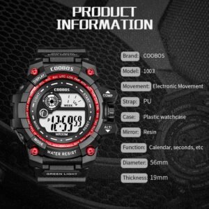 Cool Luminous Men Sport Watch High-end Silicone Strap Military Wrist Led Calendar Waterproof Digital Reloj De Hombre - 2