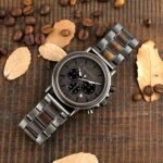 Bobo Bird Luxury Wood Stainless Steel Men Watch Stylish Wooden Timepieces Chronograph Quartz Watches Relogio Masculino Gift Man - 4