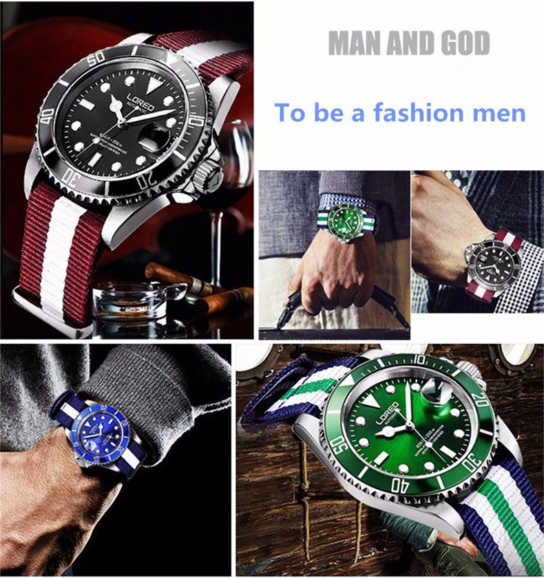 Highend Mens Automatic Mechanical Sport Watch Luxury Military Diving 200m Waterproof Date Wristwatch - 8