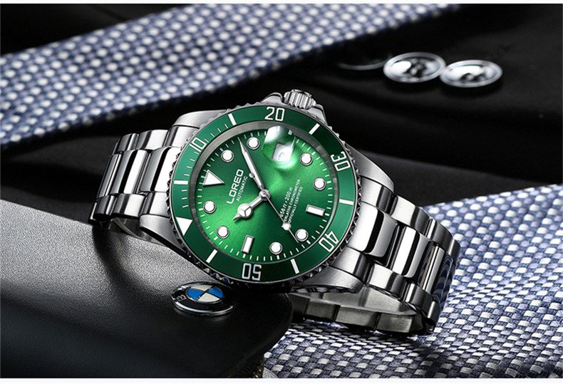 Highend Mens Automatic Mechanical Sport Watch Luxury Military Diving 200m Waterproof Date Wristwatch - 13