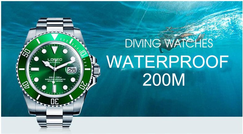 Highend Mens Automatic Mechanical Sport Watch Luxury Military Diving 200m Waterproof Date Wristwatch - 18